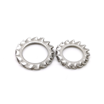 DIN6798 Type A Spring Steel Washers Stainless Steel 304 Serrated External Tooth Lock Washer
