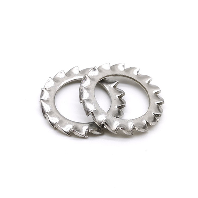 DIN6798 Type A Spring Steel Washers Stainless Steel 304 Serrated External Tooth Lock Washer