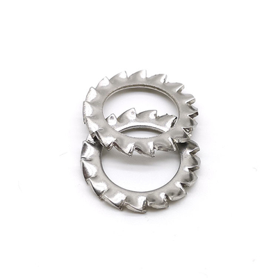 DIN6798 Type A Spring Steel Washers Stainless Steel 304 Serrated External Tooth Lock Washer